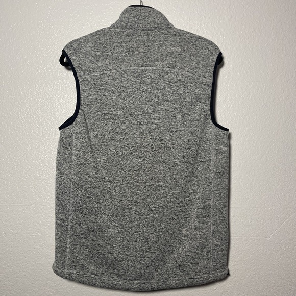 Orvis Vest Men's M Grey Classic Fleece Full Zip Fly Fishing Zip Golf Pocket - Picture 2 of 5